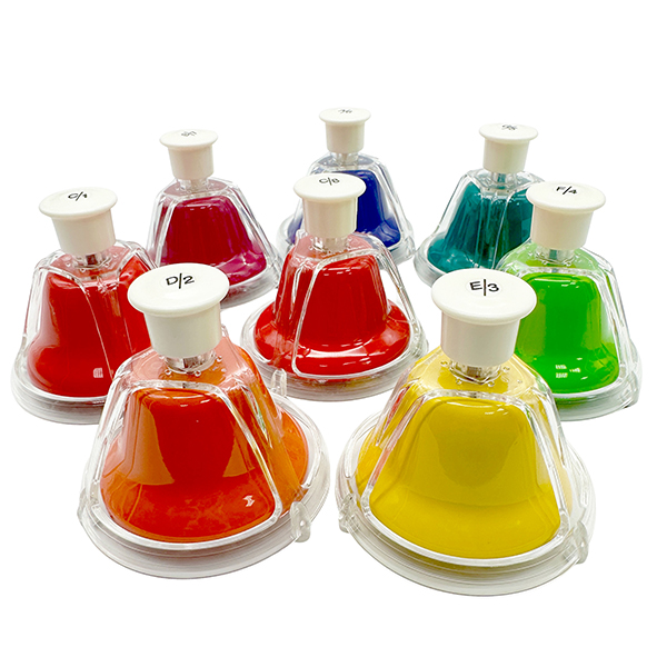 8 Pcs 8-Note Hand Percussion Desk Bells Set