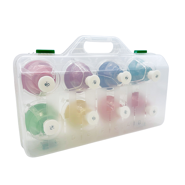 8 Pcs 8-Note Hand Percussion Desk Bells Set