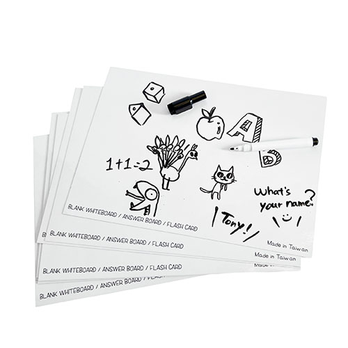 Erasable Blank Card Whiteboard 10 Pcs Set
