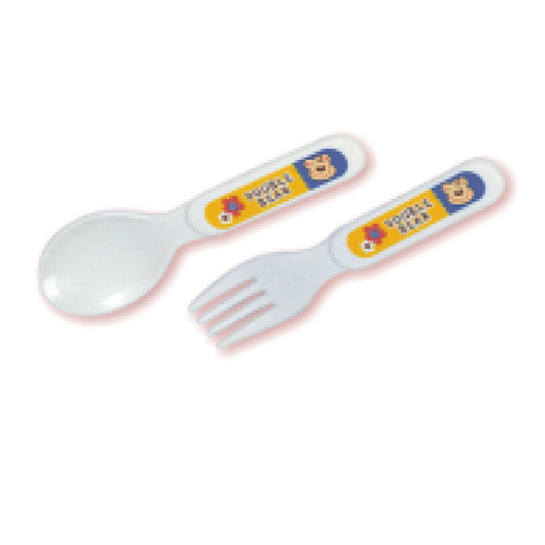 2pcs Small White Cutlery Set