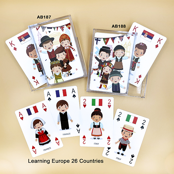 54PCS Europe Culture Education Cards - Music Back