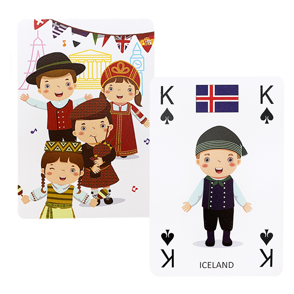 54PCS Europe Culture Education Cards - Music Back