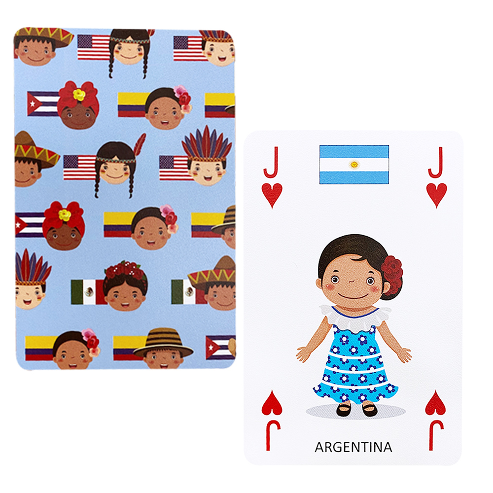 54PCS America Culture Education Cards - North & Central America Back
