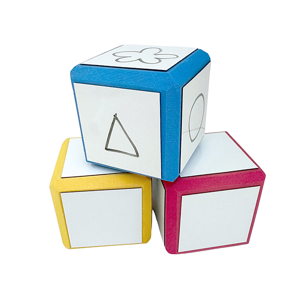 2Pcs 60mm Eva Dice With Magnetic White Board
