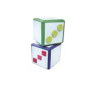2Pcs 75mm Eva Dice With Magnetic White Board