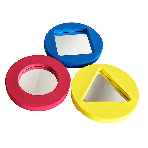 3 Pcs Foam Geo Safety Plastic Mirror Shapes