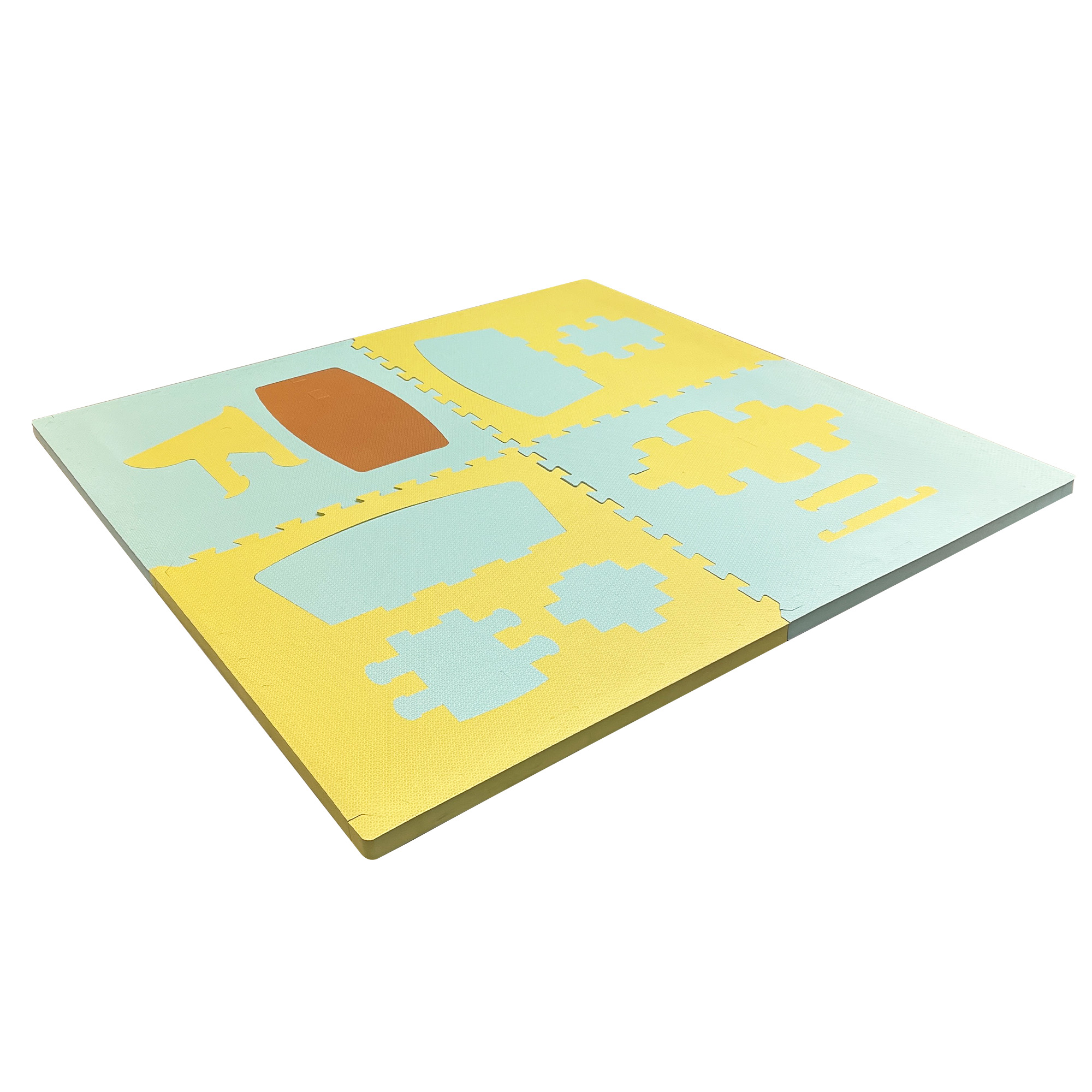4 PCS FOAM FLOOR MAT SET ( 2 IN 1)