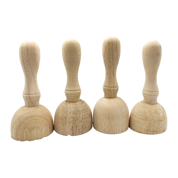 4 Pcs Wooden Clay Stamp Set