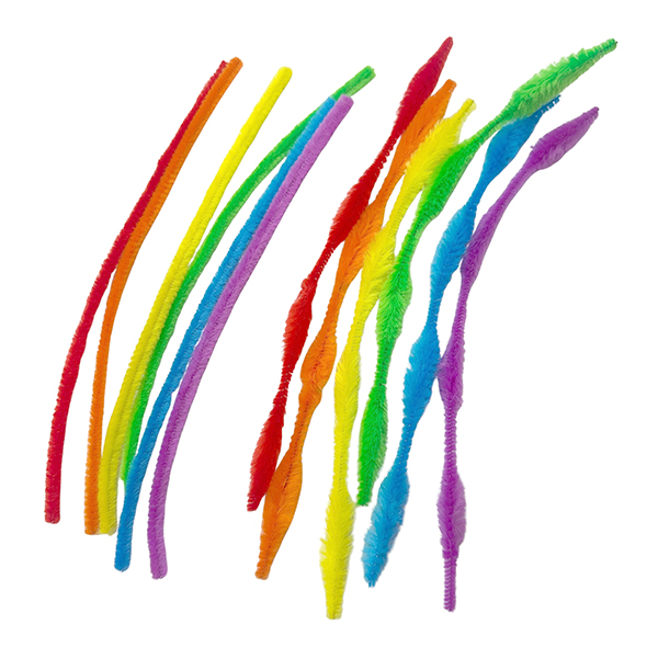 60 Pcs Mix Straight & Bump Chenille Stems Set