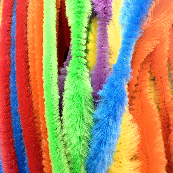 60 Pcs Mix Straight & Bump Chenille Stems Set