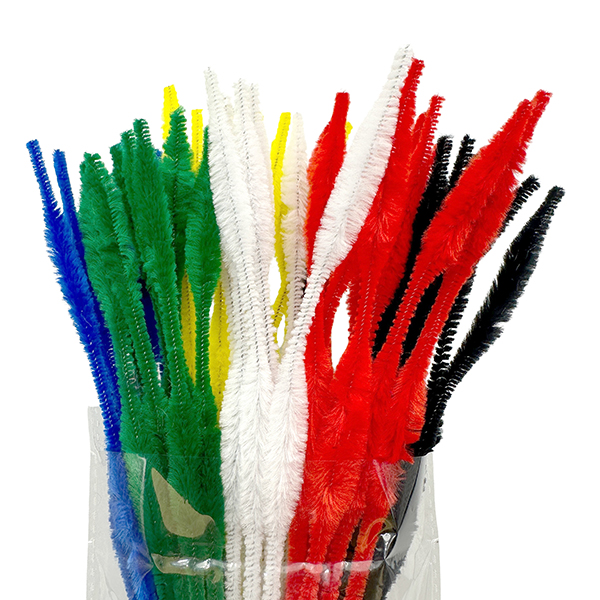 48 Pcs 13mm x 30cm Crafts Bump Fuzzy Sticks