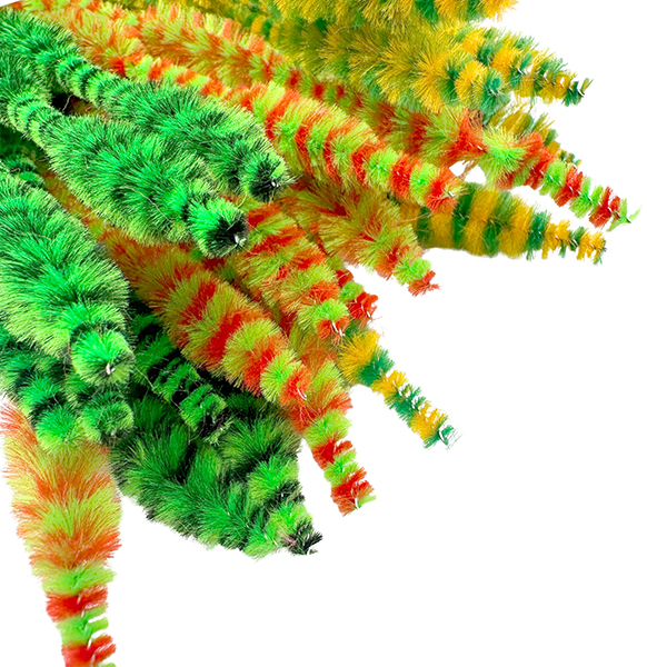 48 Pcs 13mm x 30cm Animal Print Chenille Stems Set