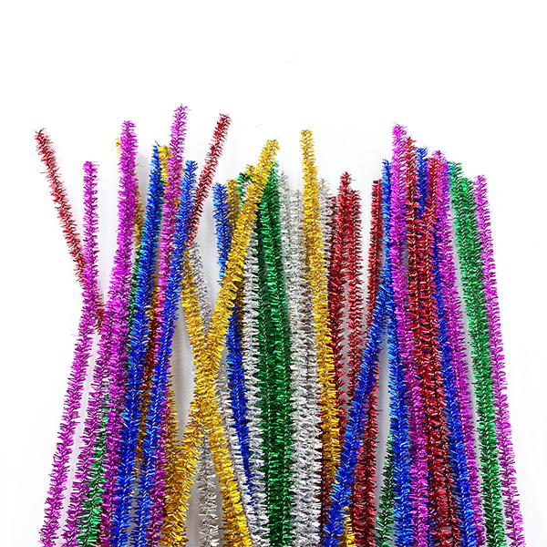 48 Pcs 6mm x 12"L Glitter Chenille Stems