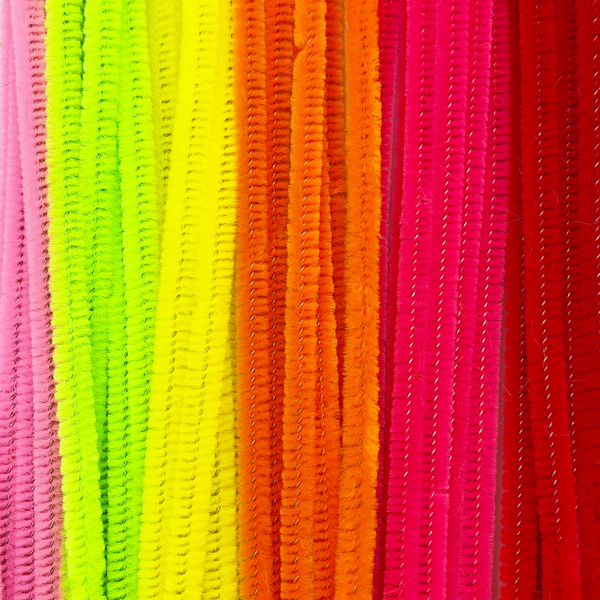 48 Pcs 6mm x 12"L Chenille Sticks