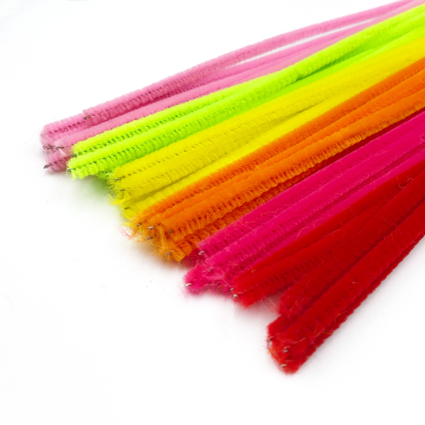 48 Pcs 6mm x 12"L Chenille Sticks