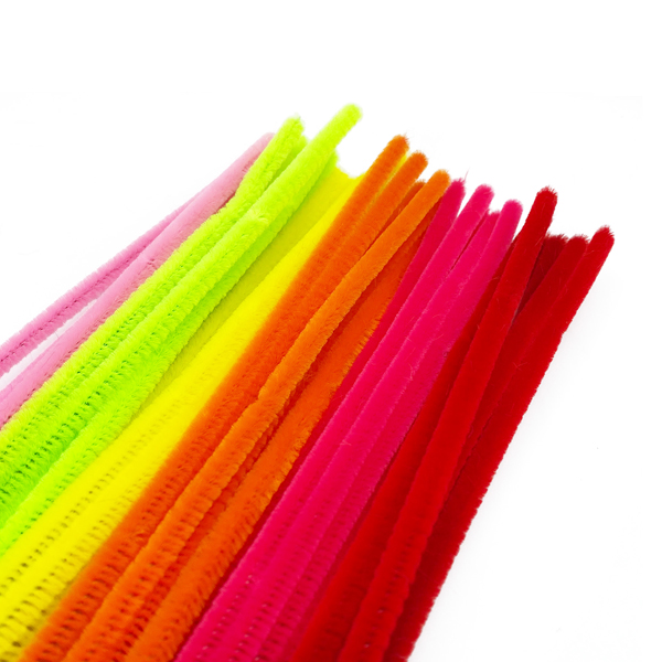 48 Pcs 6mm x 12"L Chenille Sticks