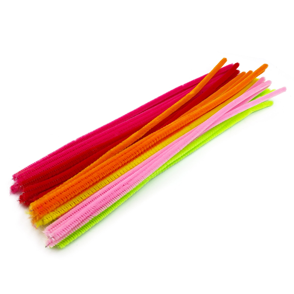 48 Pcs 6mm x 12"L Chenille Sticks
