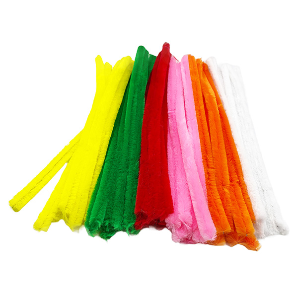 400 Pcs 15mm x 12"L Thick Chenille Pipe for Group