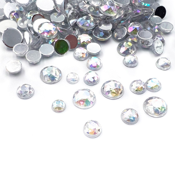 80g Flat Back Round Gems for Crafts