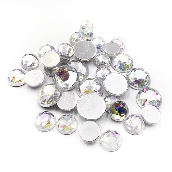 80g Flat Back Round Gems for Crafts