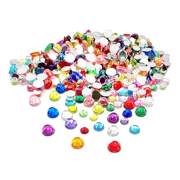375pcs Round Shaped Gemstones Rhinestones