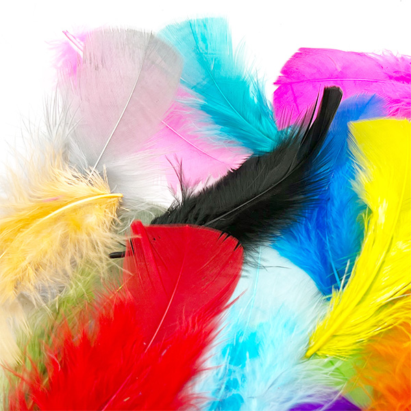 320pcs 10cm Colorful Craft Turkey Feathers