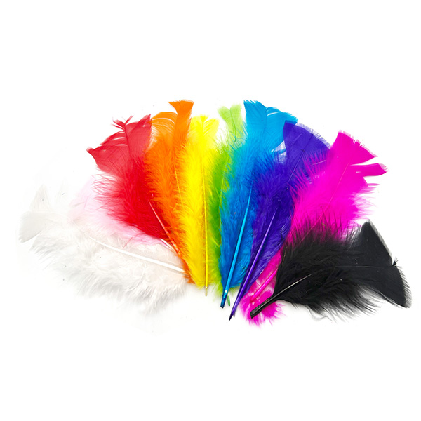 320pcs 10cm Colorful Craft Turkey Feathers