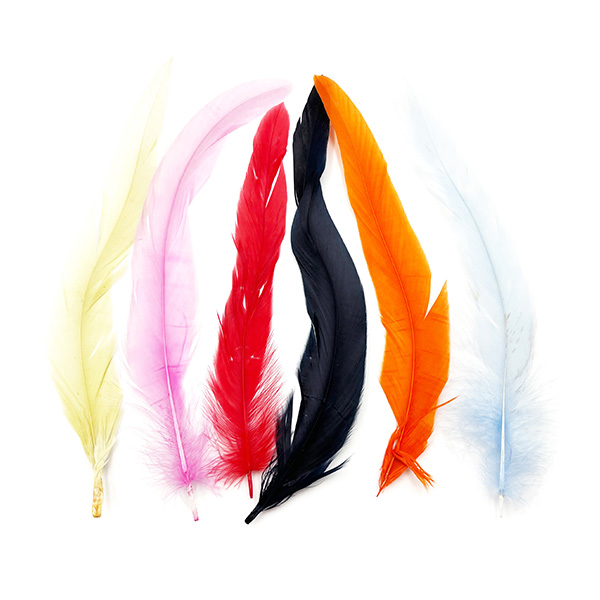 120pcs 6cm Coloured Turkey Craft Feathers