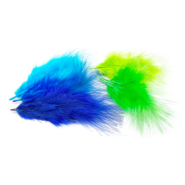 120pcs 6cm Coloured Turkey Craft Feathers