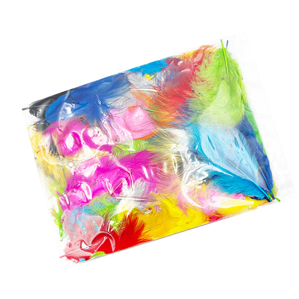 120pcs 6cm Coloured Turkey Craft Feathers