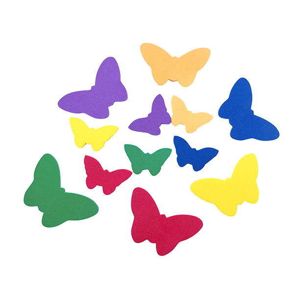 48 Pcs Assorted Butterfly Foam Shapes