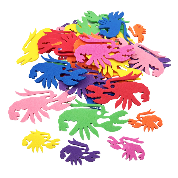 48 Pcs Assorted Lobster Foam Shapes
