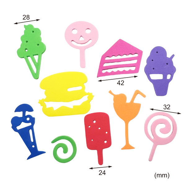 48 Pcs Party Foam Cutouts Assorted 