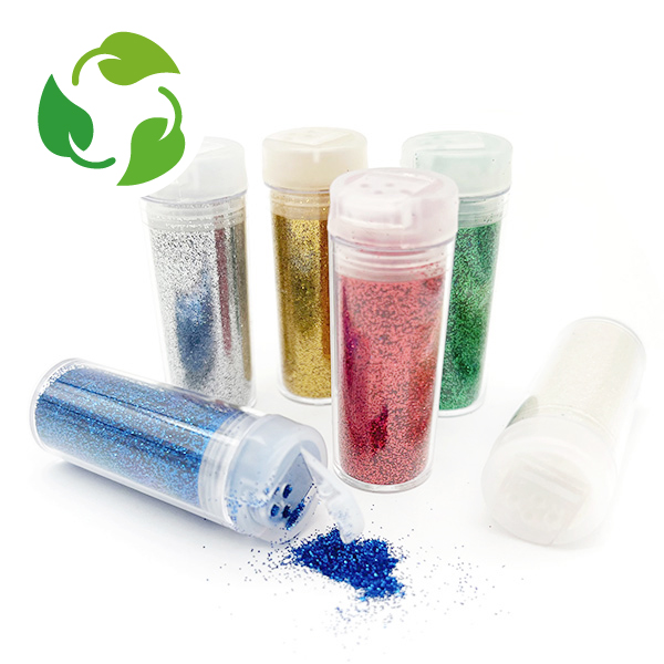 6 Colors 8G 1/128" Eco Glitter Shaker Set