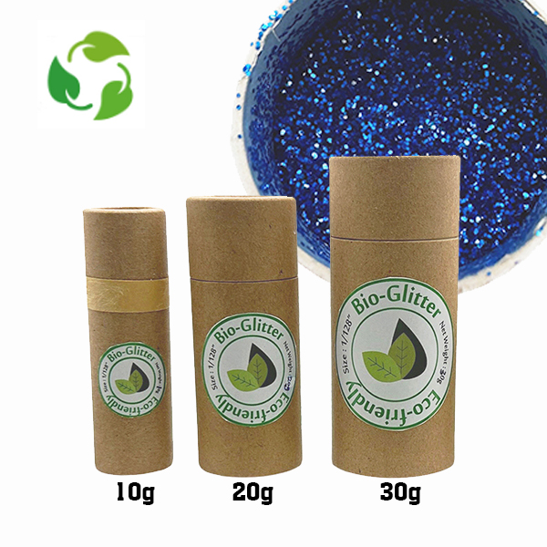 10g /20g/30g Cellulose Bio-Glitter with Big Mouth Paper Tube