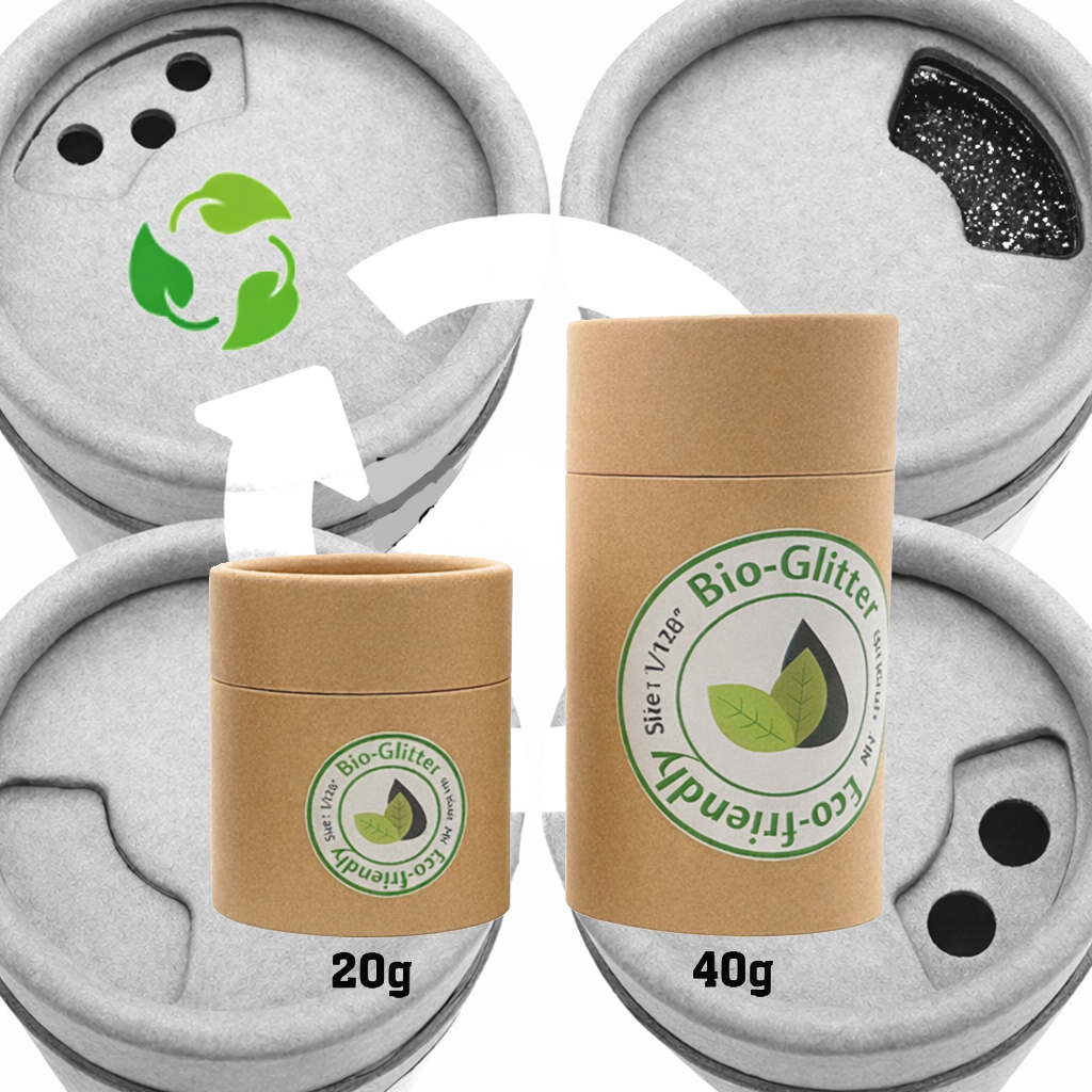 Cellulose Bio-Glitter with Paper Tube Shaker