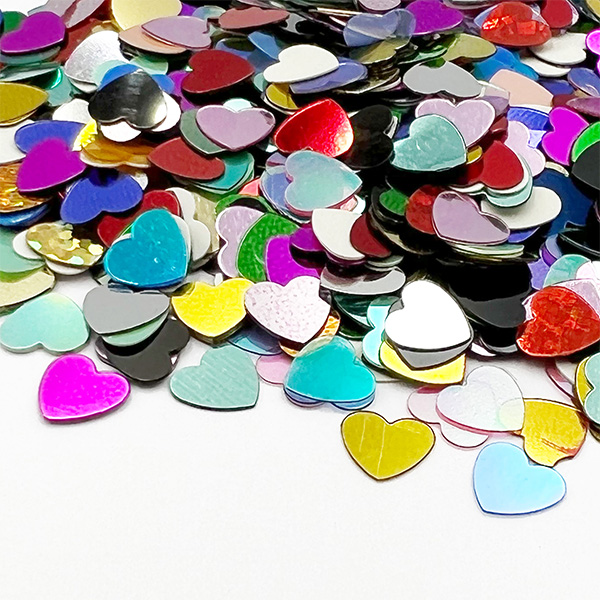 90g 6mm Heart Sequins