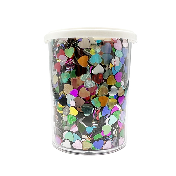 90g 6mm Heart Sequins