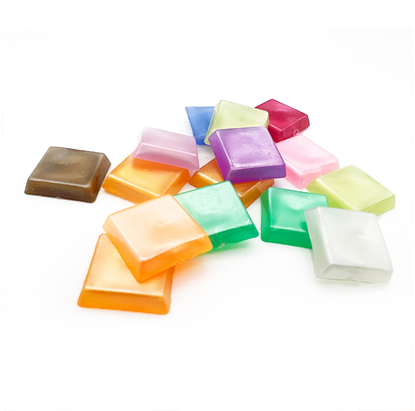 200g 1cm Pearl Colorful Square Pieces for Crafts