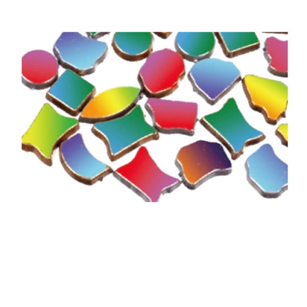 200G Irregular Rainbow Plastic  Mosaic Tilea Set