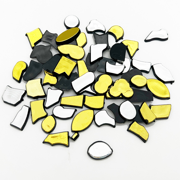 200G Irregular Gold & Silver Plastic Mosaic Tiles Set