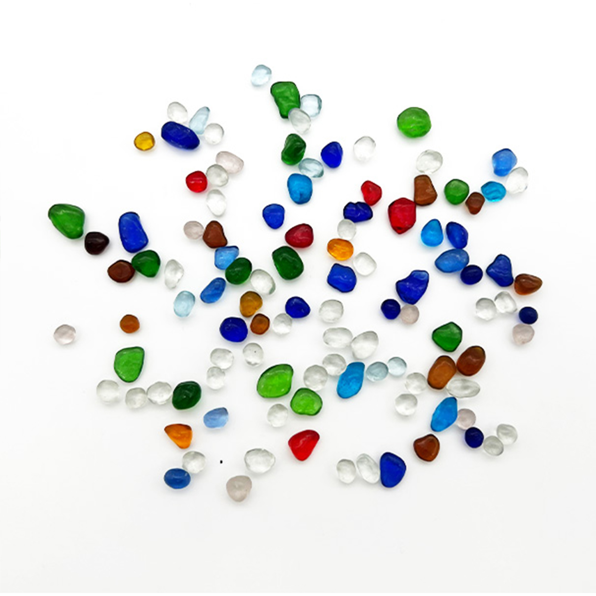 3-7 mm 400G Mix Colors Glass Stone Mosaic Set