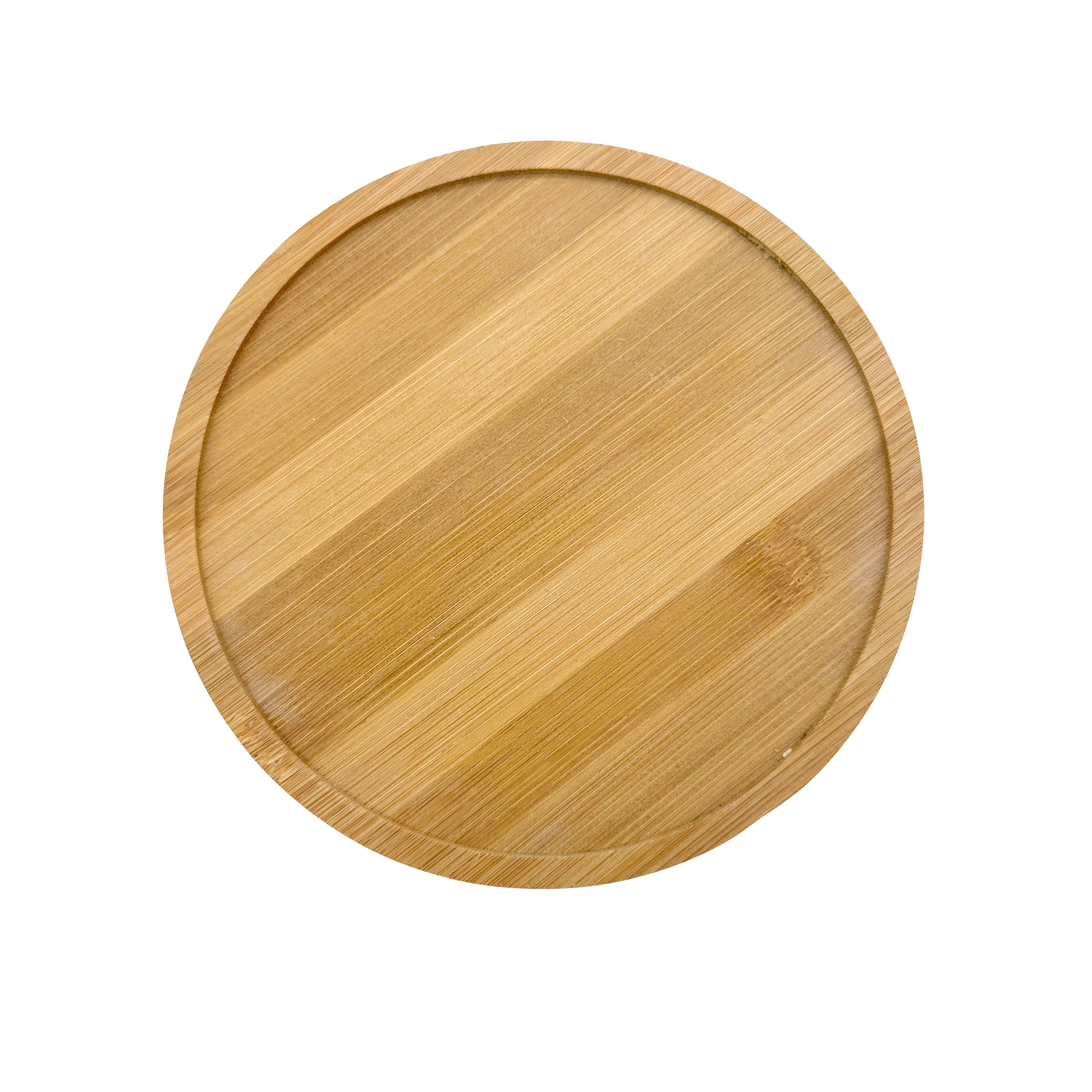 15.5cm Bamboo Round Mosaic Tray