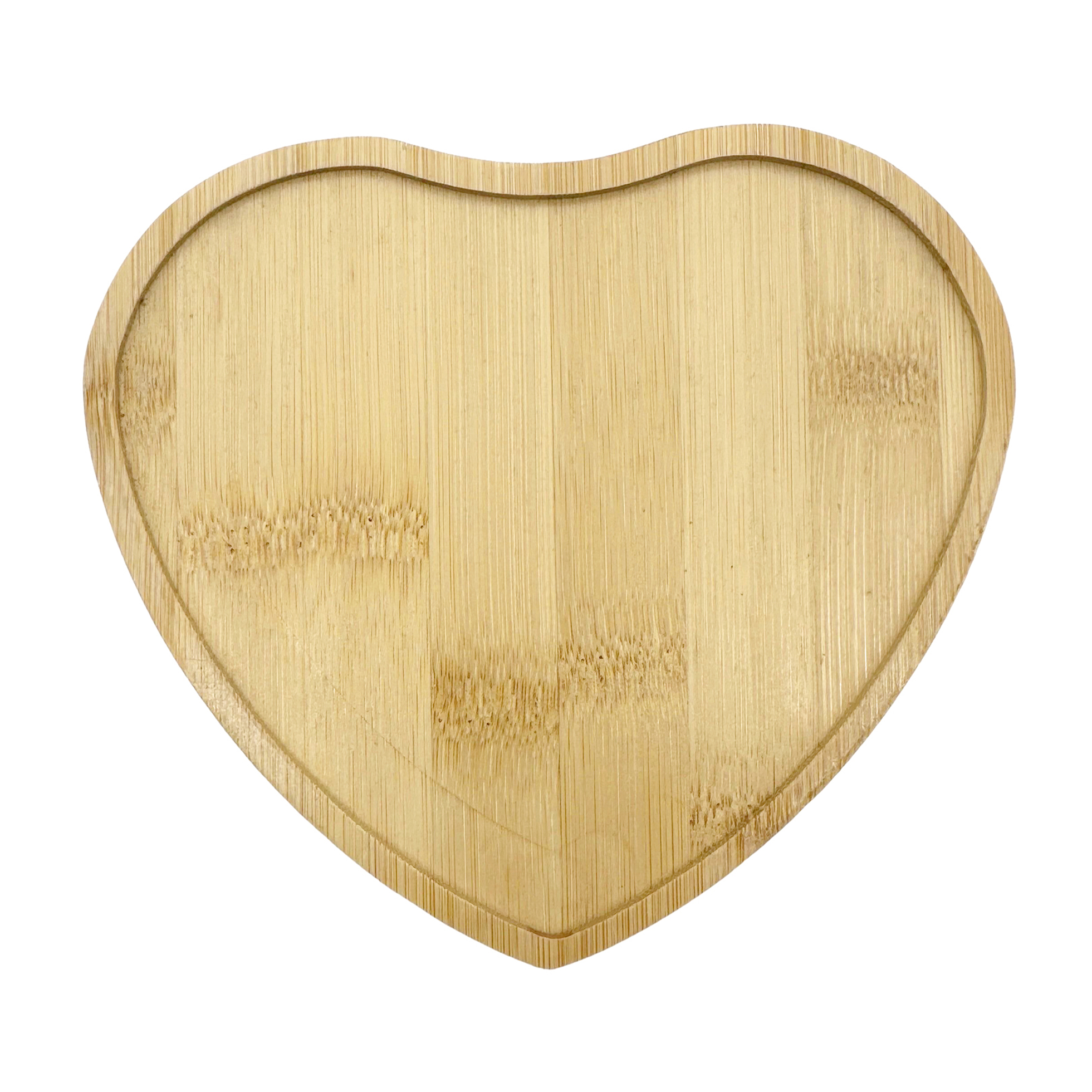 15cm Bamboo Heart Mosaic Tray
