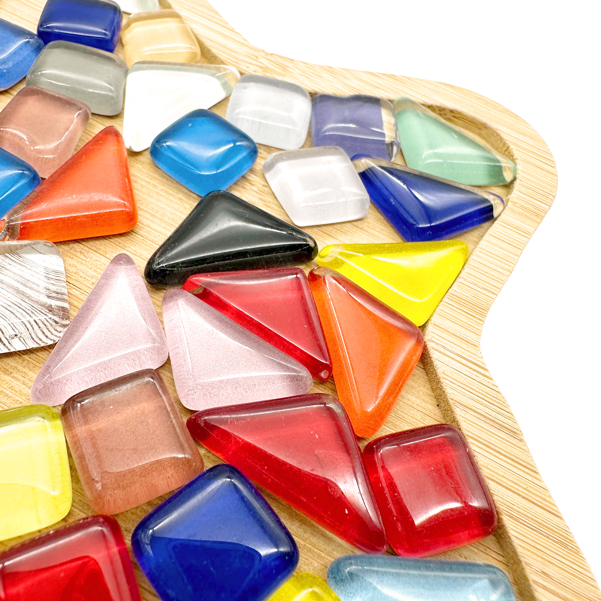 15cm Bamboo Star Mosaic Tray