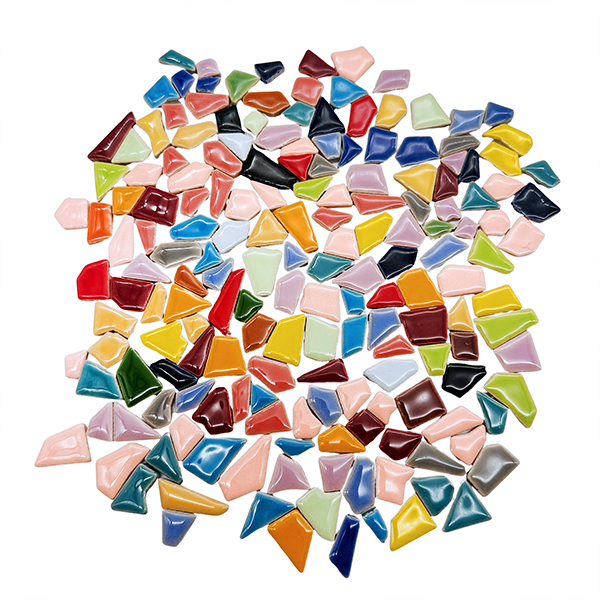 Irregular Ceramic Mosaic Tiles – 5-27mm Mixed Sizes & Colors for Home Decor & Resin Art | PL