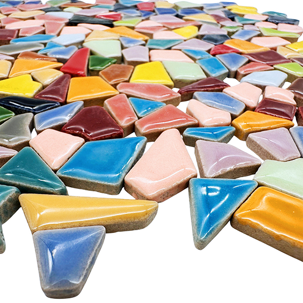 Irregular Ceramic Mosaic Tiles – 5-27mm Mixed Sizes & Colors for Home Decor & Resin Art | PL