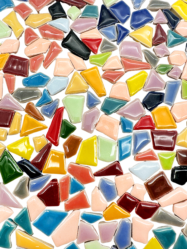 Irregular Ceramic Mosaic Tiles – 5-27mm Mixed Sizes & Colors for Home Decor & Resin Art | PL