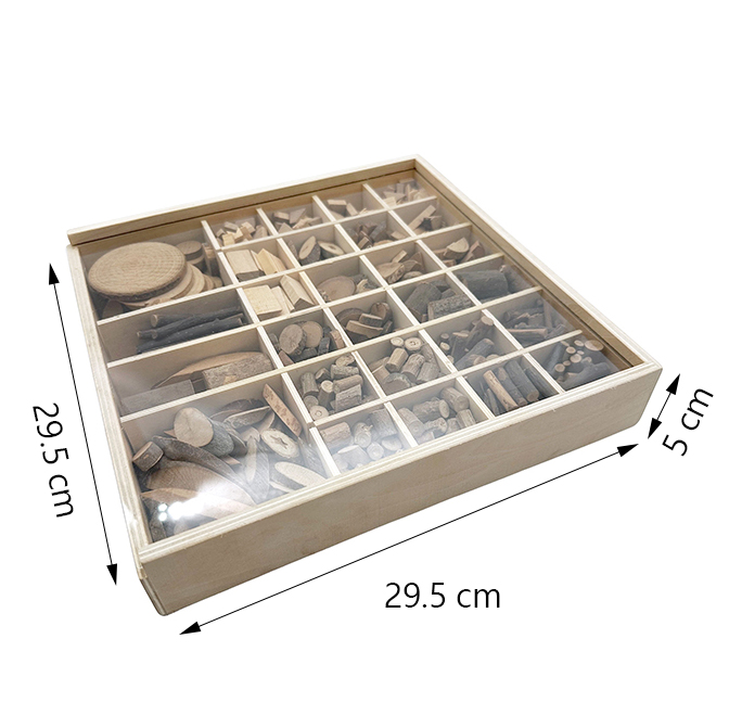 Natural Wood Craft Set – 28 Types Mixed Hardwood for Art & Education | Bulk Available