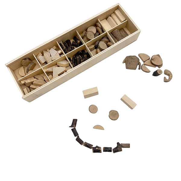 10-Type Natural Wood Craft Set – Small Classroom Kit for Montessori & Art | Bulk